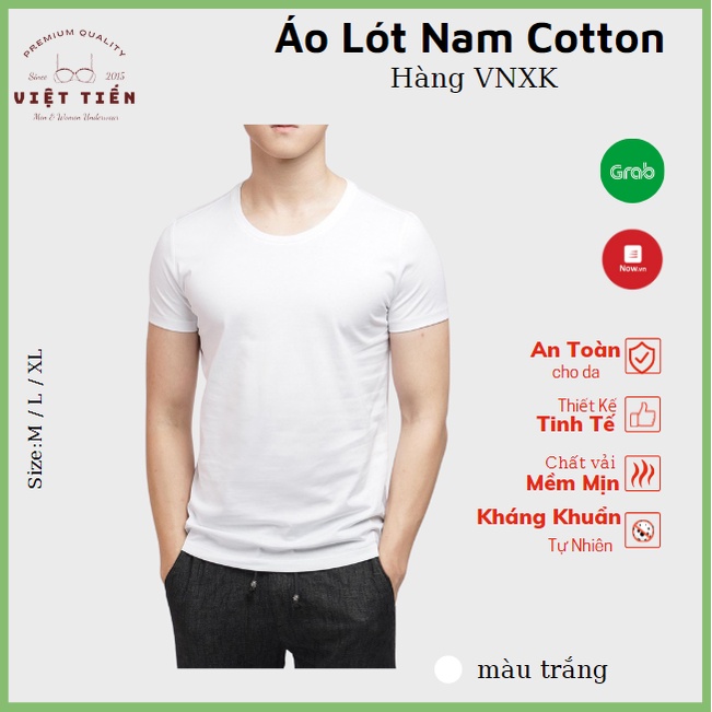 {MỊN-MỀM-MÁT} COMBO 03 ÁO LÓT THỜI TRANG NAM CỔ TRÒN HÀNG VNXK (HÀ NỘI)