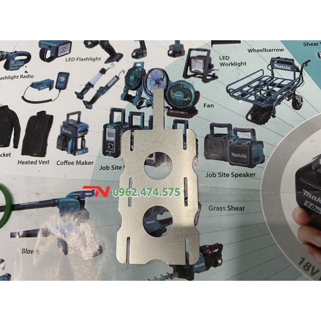 Bộ kẽm hàn cell pin 5S-3P , size 0.18mm. BN.