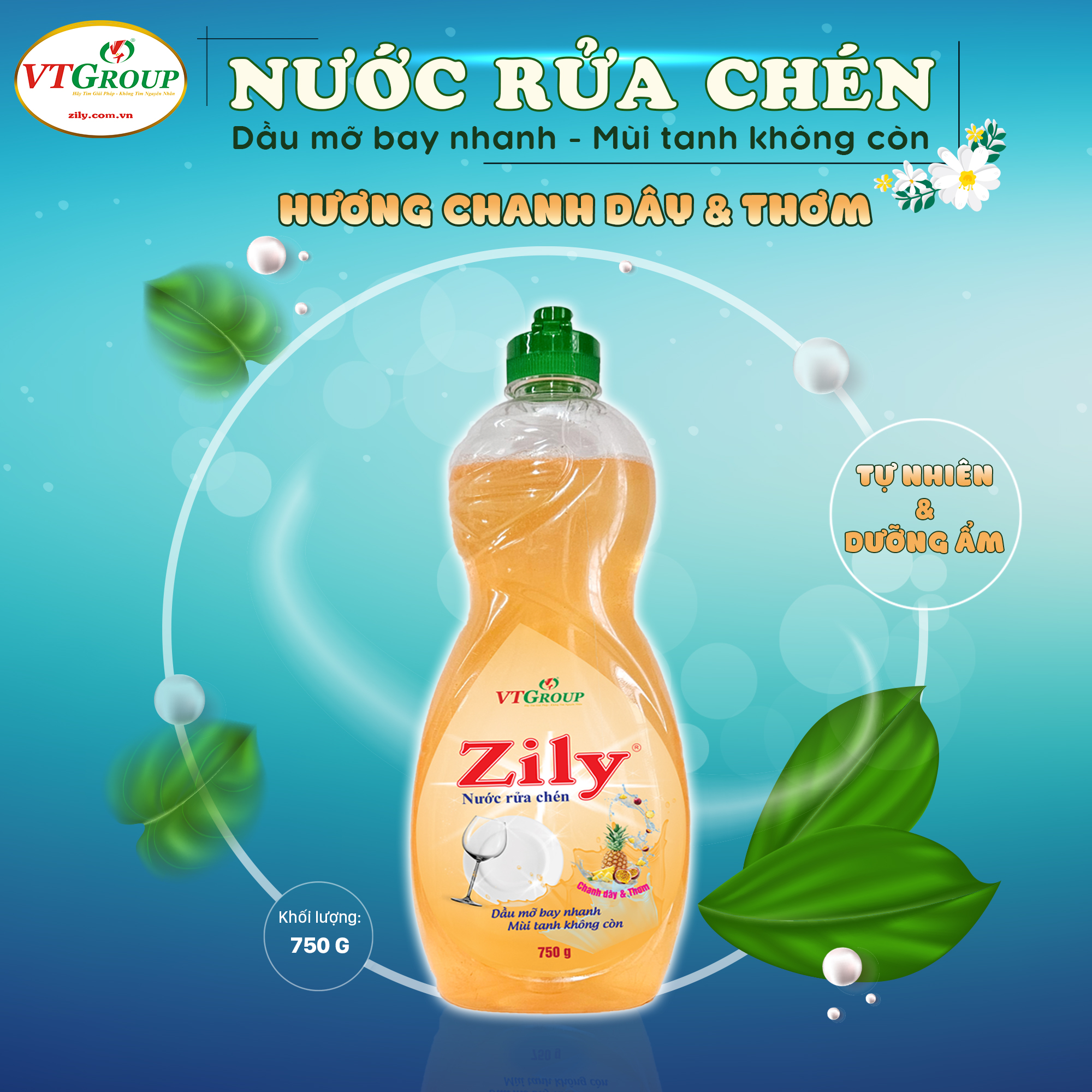 Nước rửa chén Zily chai 750Gr - Quà tặng
