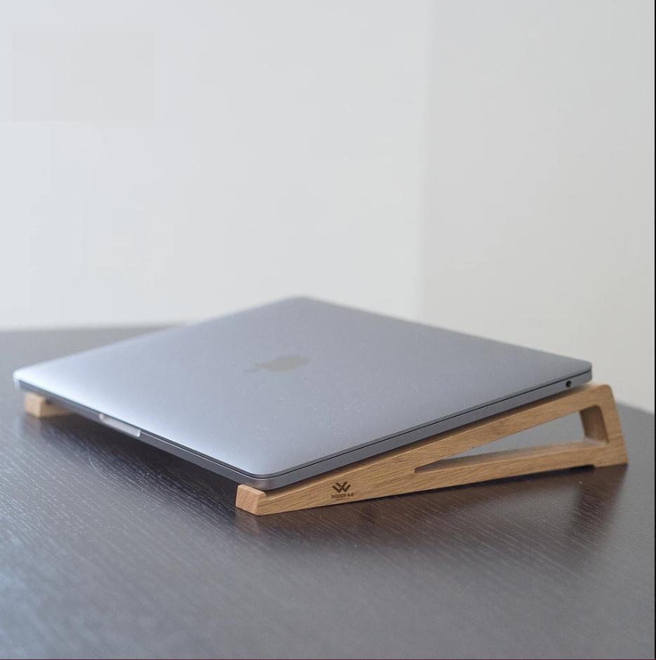 Chân Đế Gỗ Kê Macbook, Laptop Sang Trọng, Tinh Tế