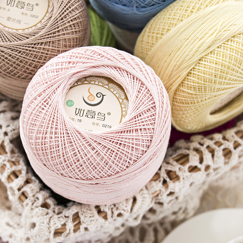 Sợi cotton Ruyi 0.8mm 33k/ cuộn 50g