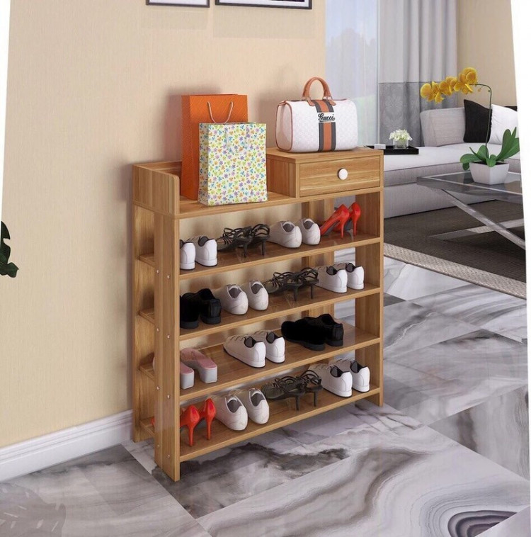 Kệ để giày dép bằng gỗ 5 tầng cao cấp