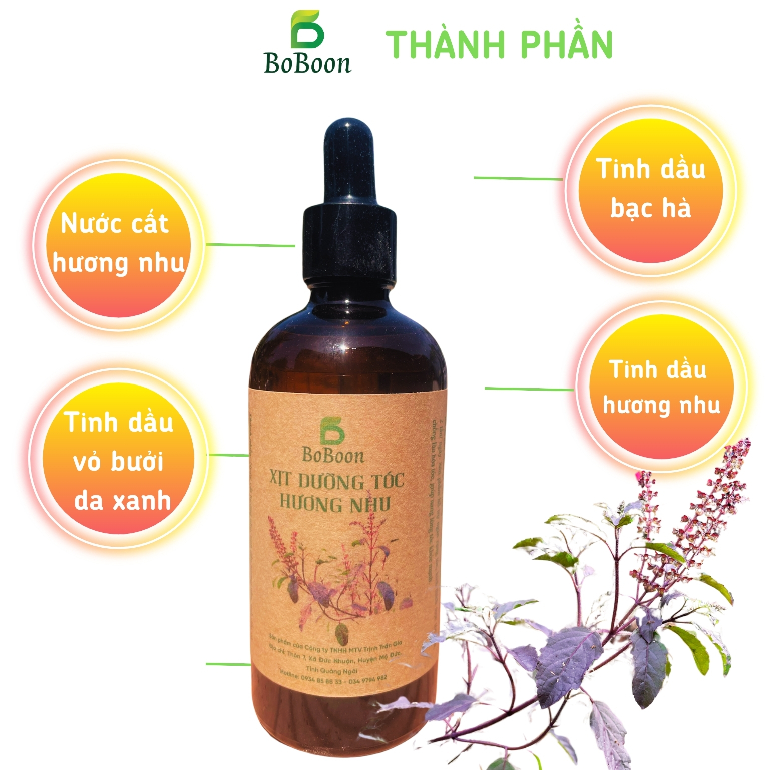 Xịt Dưỡng Tóc Boboon 100ml