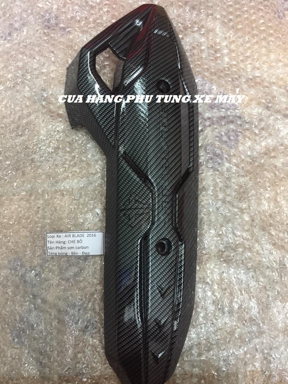 Ốp pô gắn xe Air Blade 2016 - 2019 cacbon