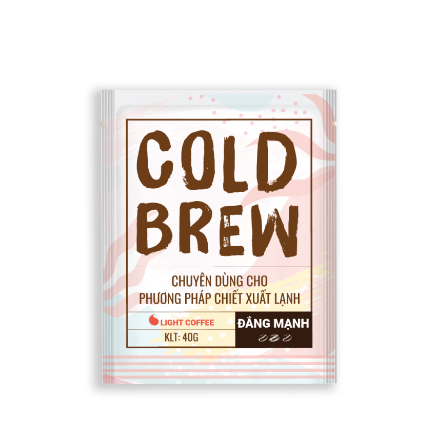 [HCM]Cà phê pha Cold brew Light Coffee đắng nhiều - túi 40gr
