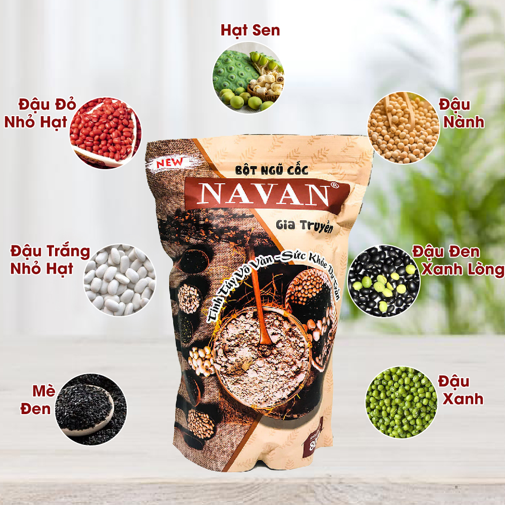 Bột ngũ cốc dinh dưỡng Navan gói 800g