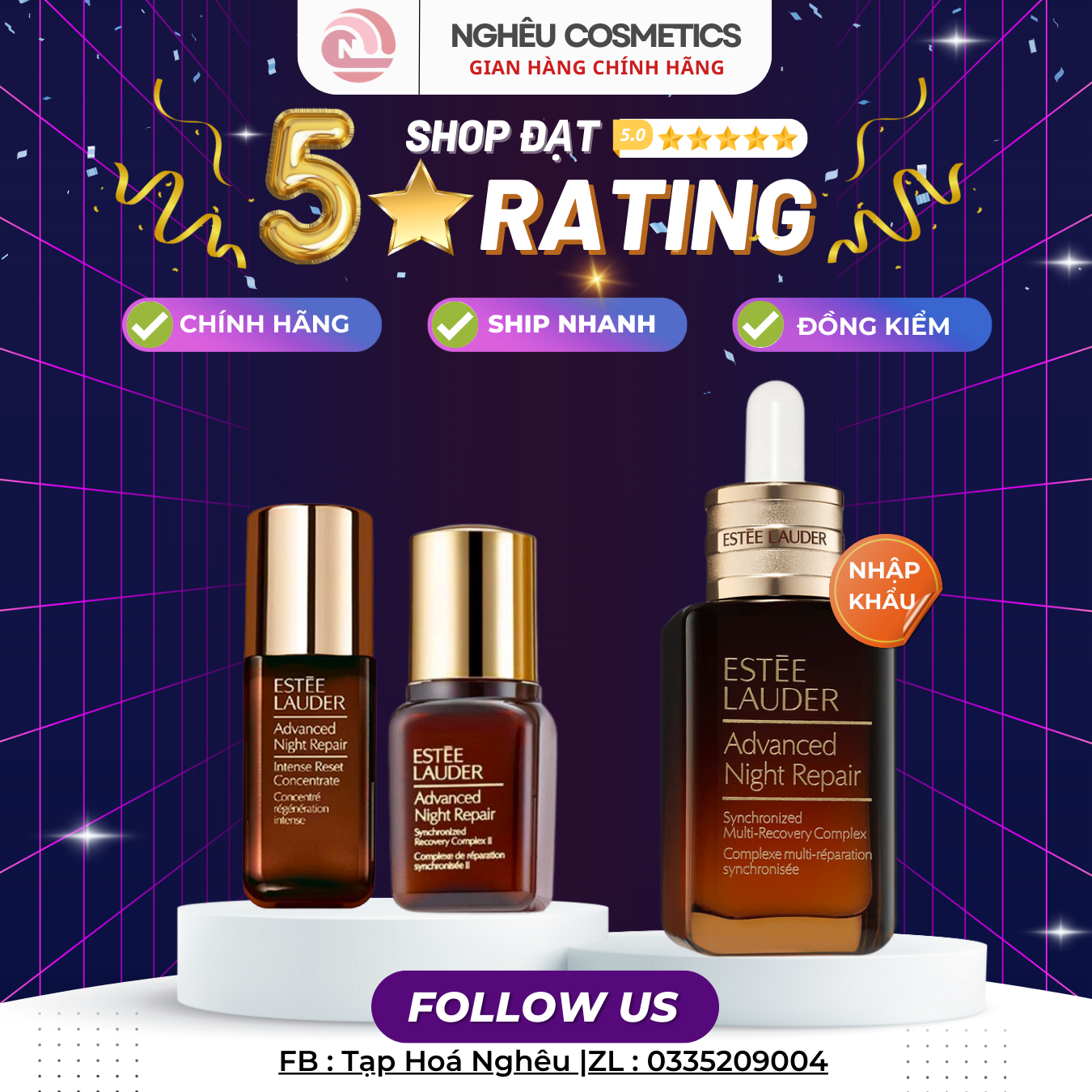 Tinh chất Serum Phục Hồi Chống Lão Hóa Advanced Night Repair Synchronized Multi-Recovery