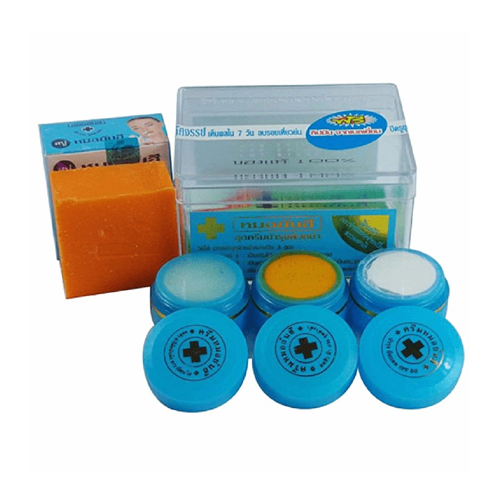 Bộ 5 Món Màu Xanh Mụn Thái Lan