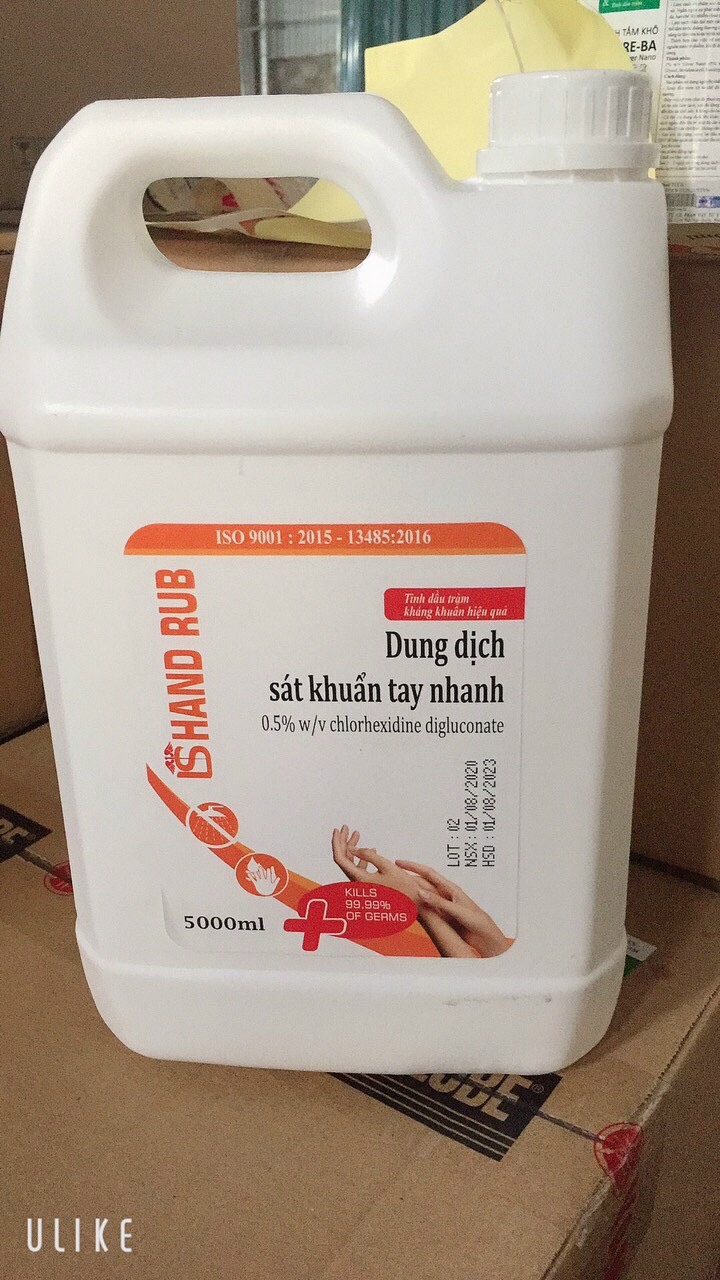 Nước Rửa Tay Khô Sát Khuẩn Shiroi 5L  (Thế Hệ Mới)