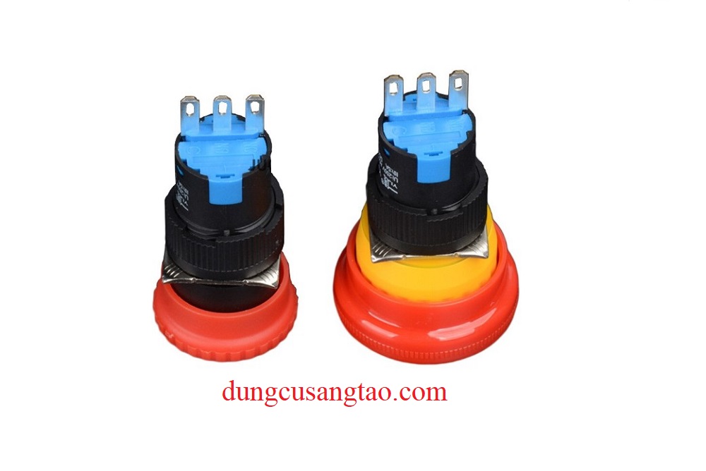Nút nhấn khẩn cấp (emergency stop button), công tắc ngưng khẩn cấp
