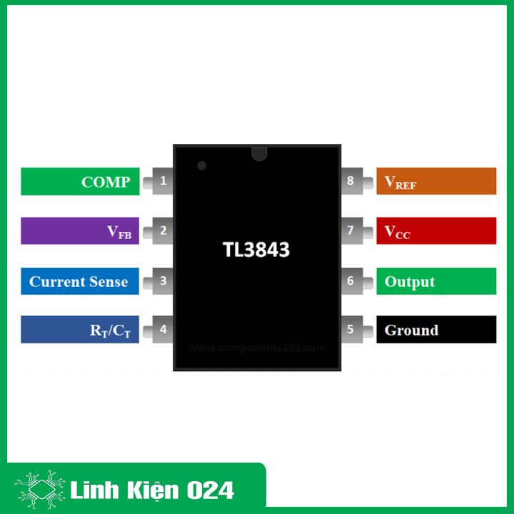 IC TL3843 DIP8 bộ chuyển đổi DC to DC