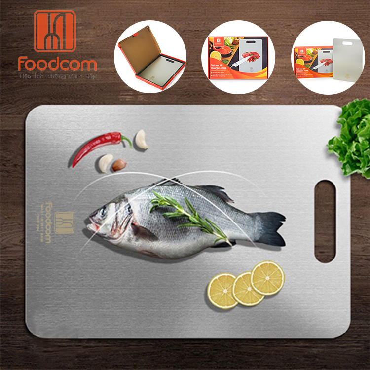Thớt inox kháng khuẩn Foodcom - FC005