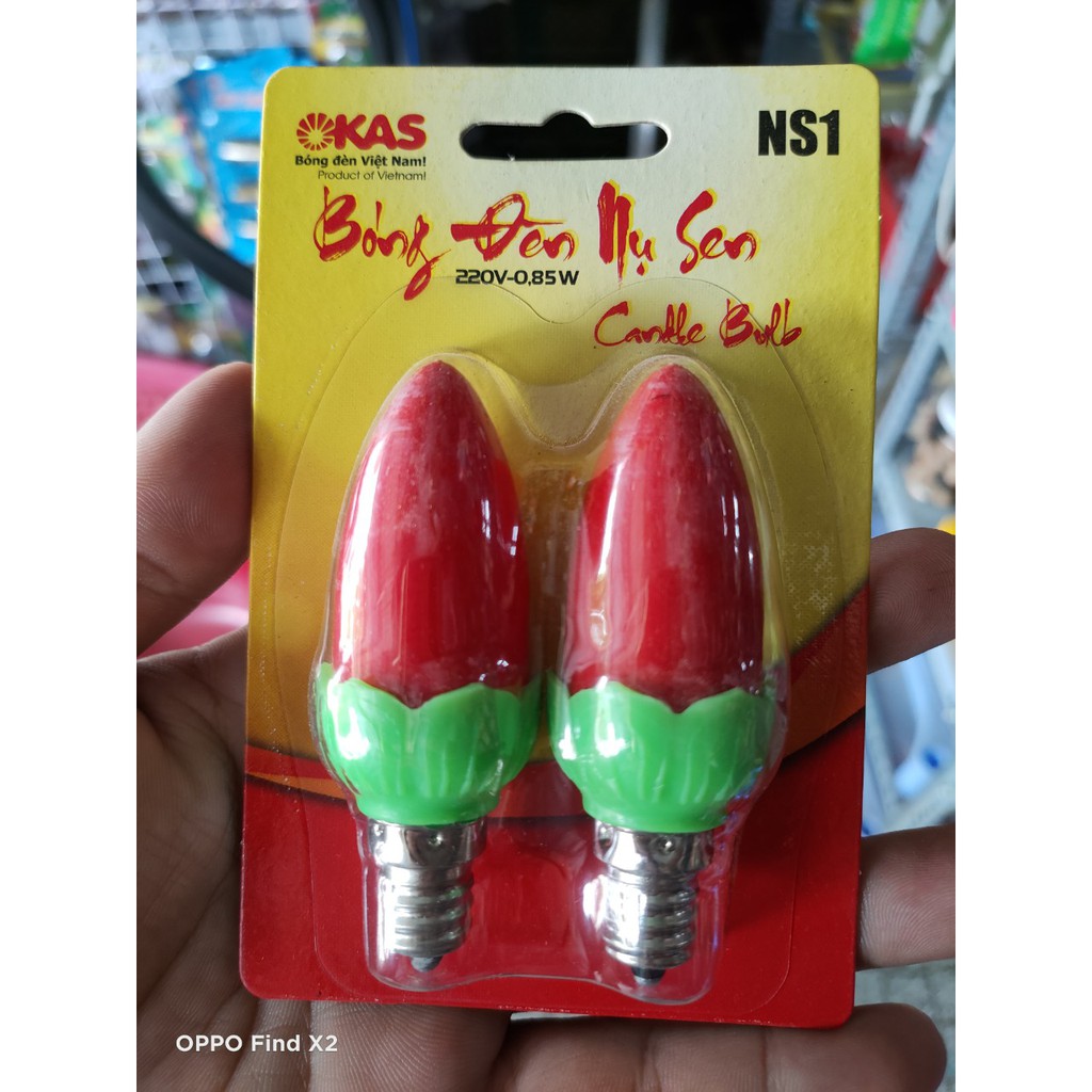 [HCM]Bóng Đèn Led Trái Ớt 1W (Vĩ 2 Bóng) Hiệu Okas