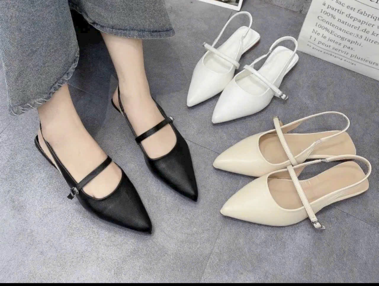 Dép sục nữ 2 dây mũi nhọn thời trang