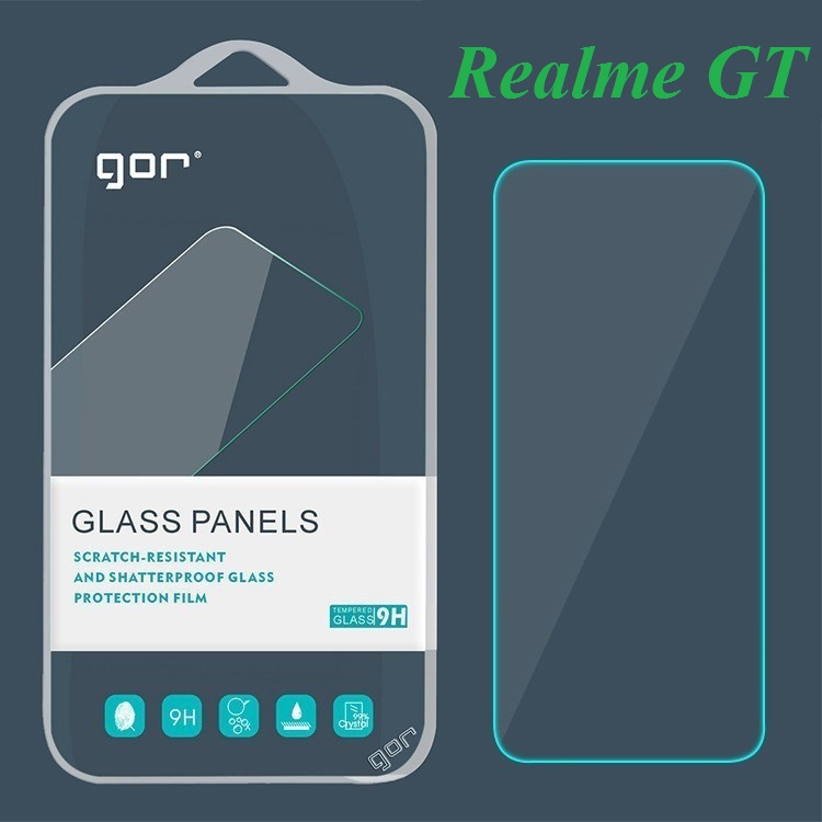 Kính Cường lực Realme GT - Chính hãng Gor chất liệu cao cấp(Tặng keo chống hở viền)