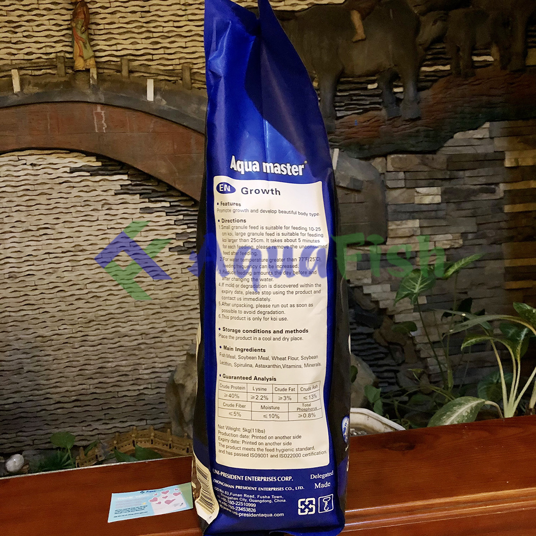 Aqua Master Growth Size L Bao 5kg (Thức ăn giúp cá koi tăng trưởng và phát triển màu tự nhiên)