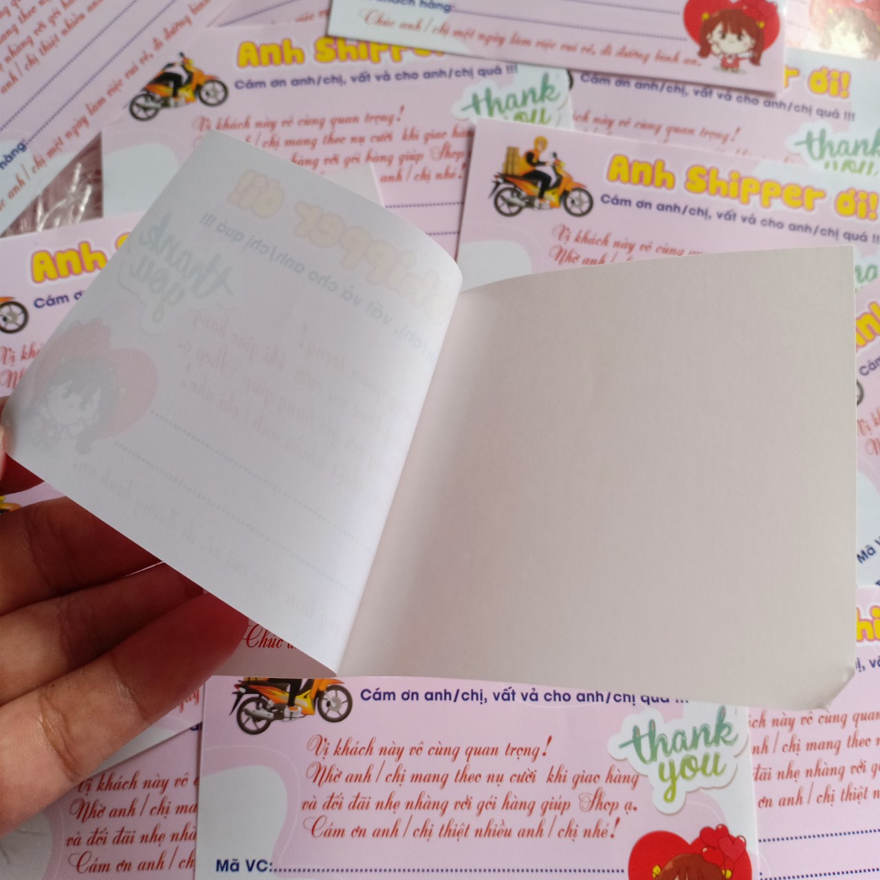 [HCM]Tem nhãn decal dán hàng cod cảm ơn anh shipper 100 cái