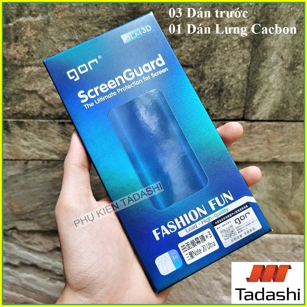 Dán Dẻo Gor Samsung Galaxy Note 8/ Note 9/ Note 10/ Note 10 Plus/ Note 20 Ultra Dán Full Màn 3D, Trong suốt - Chính Hãng Gor