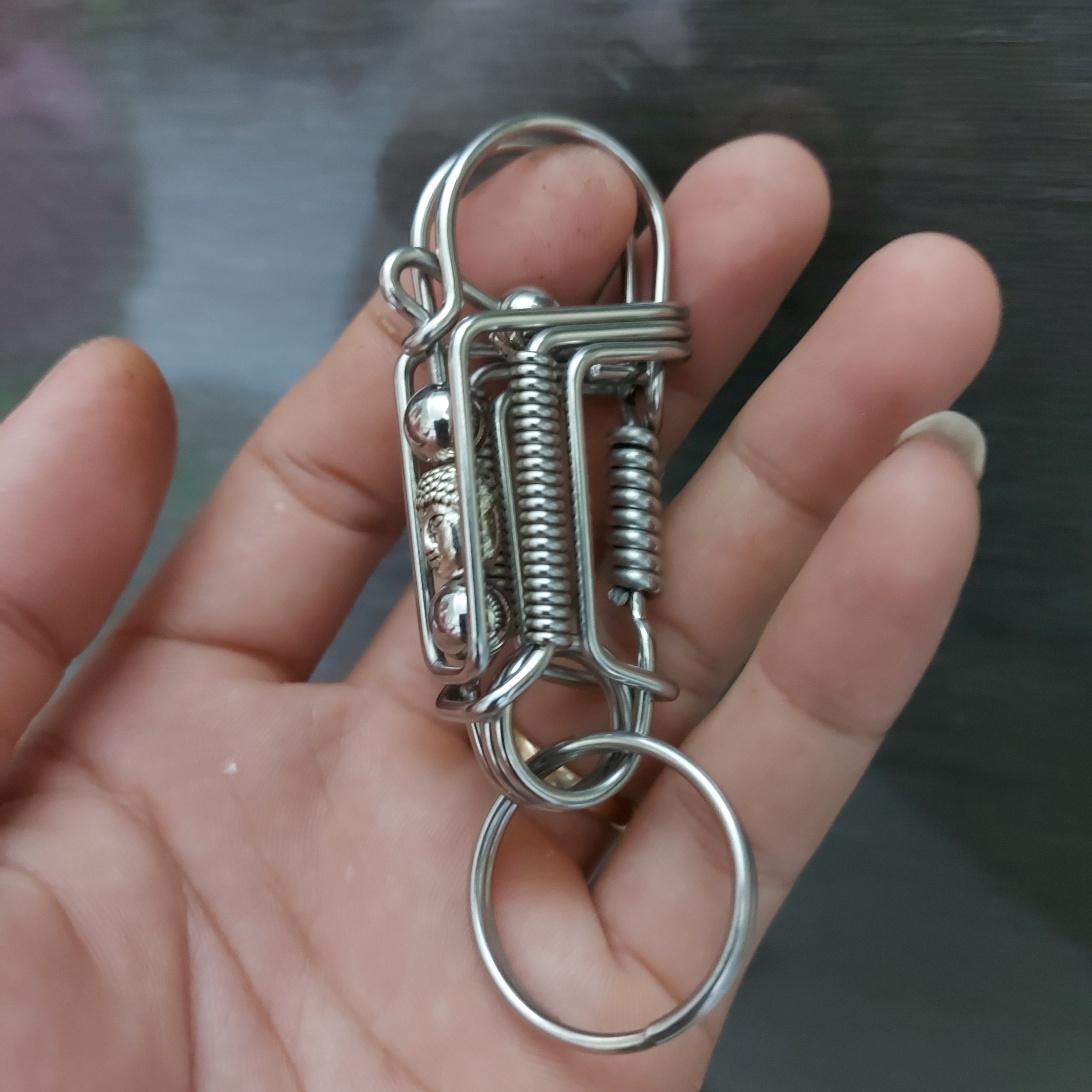Móc Khóa Inox Làm Thủ Công