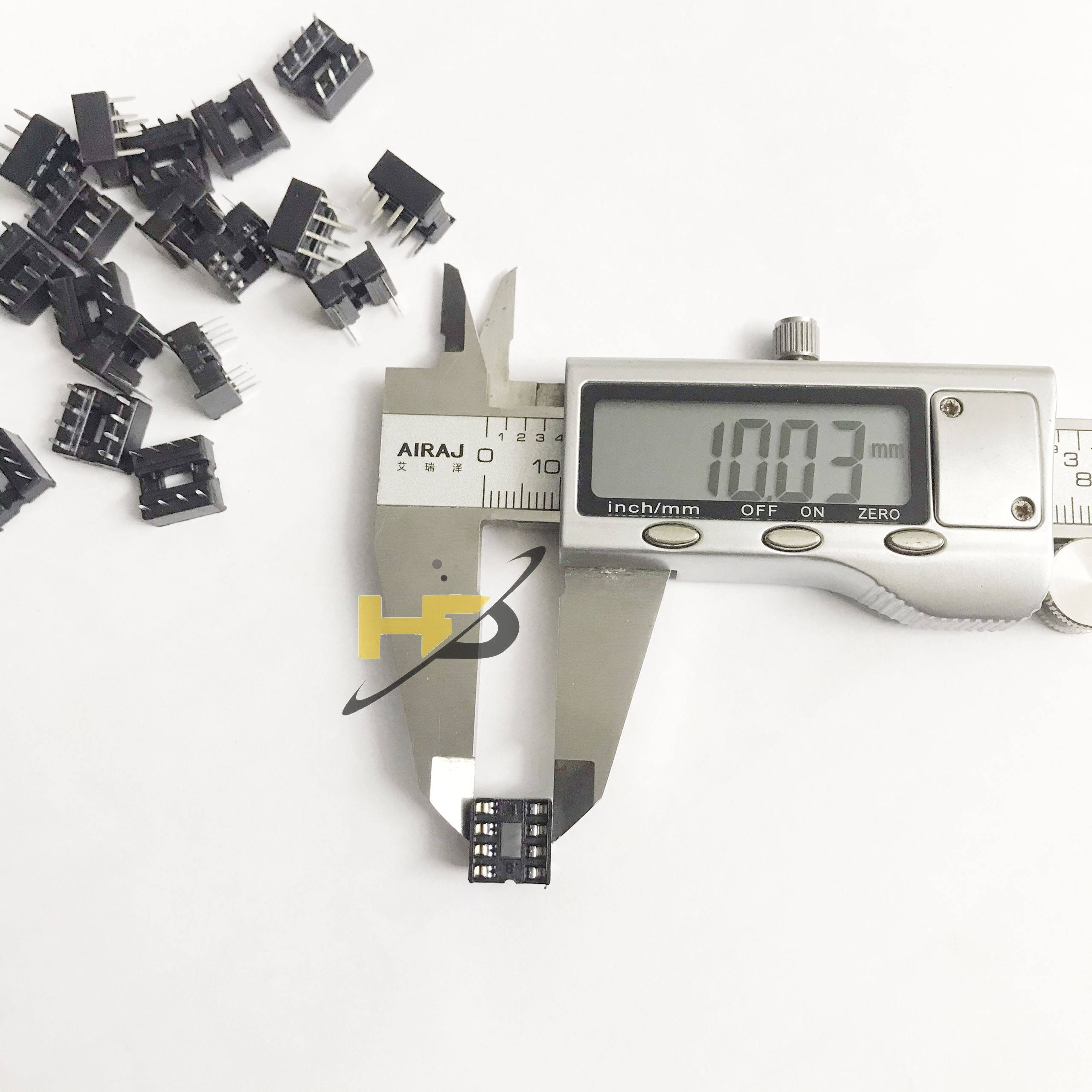 Bộ 20 Đế IC 8 Chân Loại Dẹt, Conecter Ổ Cắm IC DIP8(Mới)