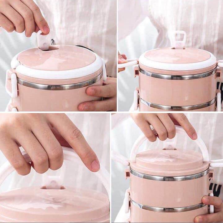 Cặp Lồng 4 Tầng Giữ Nhiệt Lúa Mạch