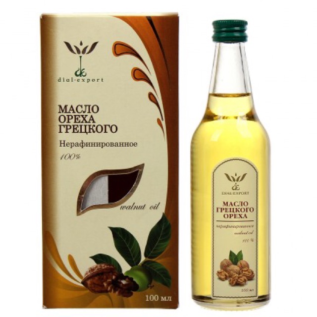 Dầu óc chó ép lạnh siêu nguyên chất Macao Nga 100ml - Chai 100ml