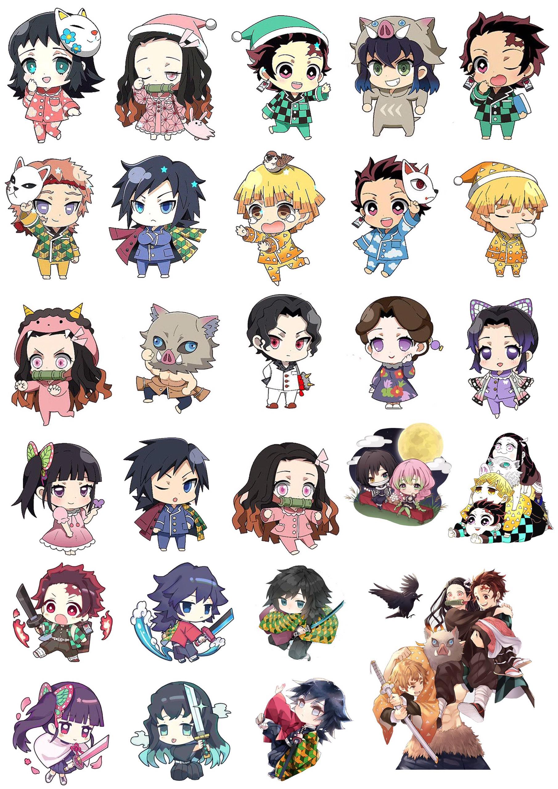 20 ảnh sticker Kimetsu no Yaiba