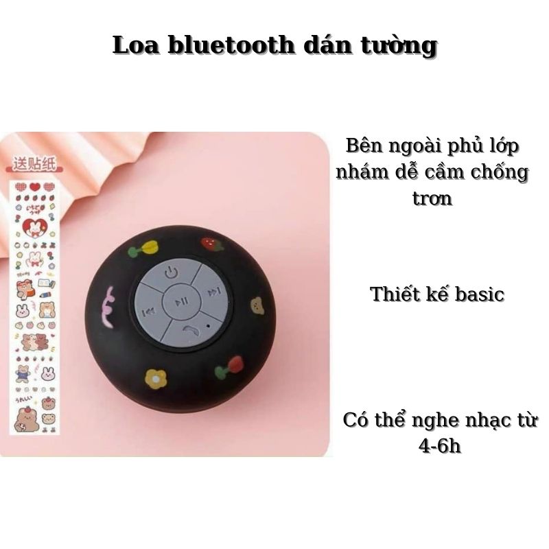 Loa bluetooth mini DIMICO dán tường dễ thương không dây