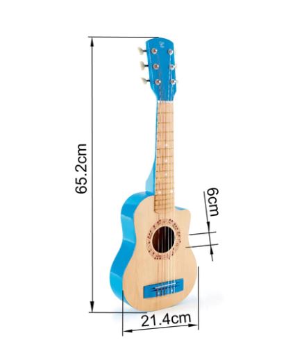 Đồ chơi đàn Guitar màu xanh Hape