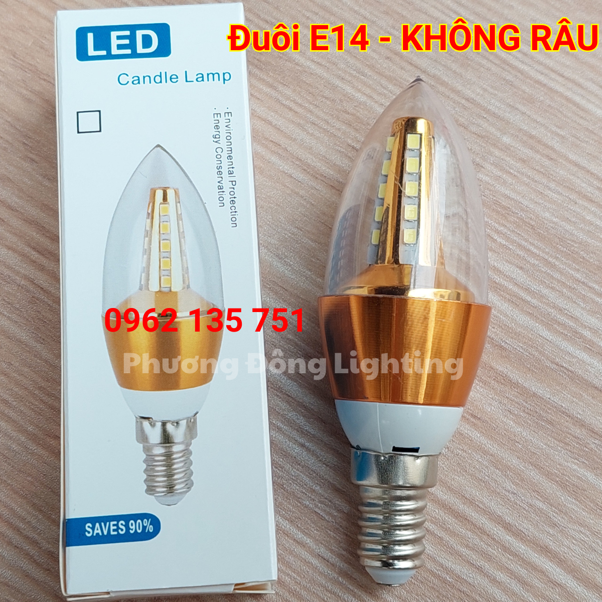 Bóng Đèn LED Nến (Quả Nhót) Dùng cho Đèn Chùm - Đuôi E14, E27