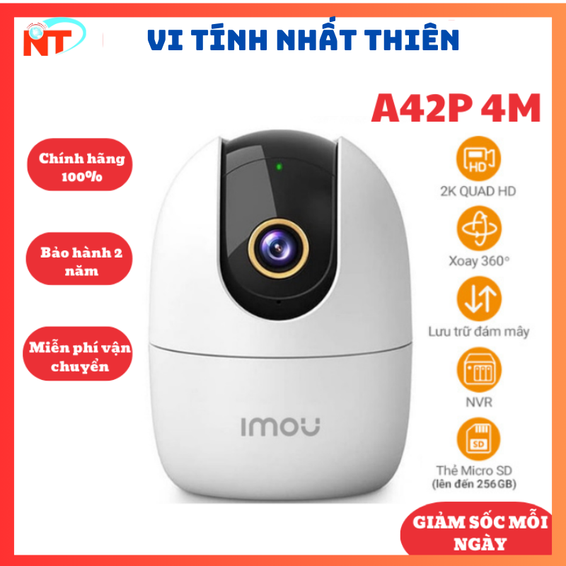 Camera wifi imou a42p 4mp 2k, ranger 2 a22 xoay 360 độ - imou c22 đàm thoại 2 chiều - hàng chính hãng