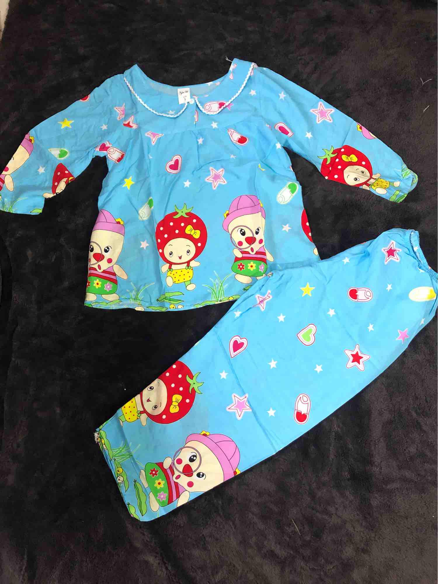Bộ tole 2 da dài tay bé gái (size 23-26kg)