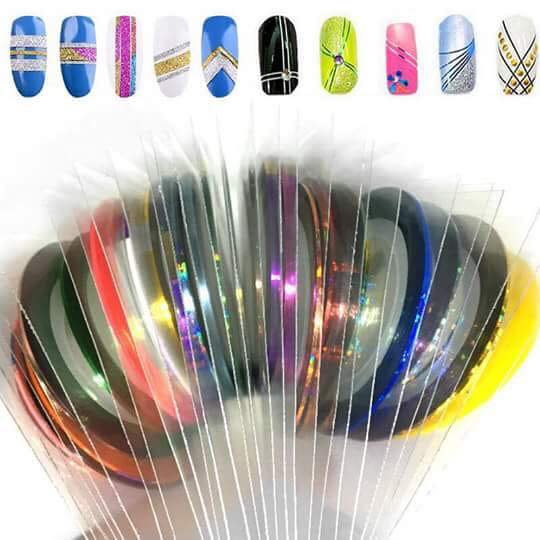 Sét dây line kim tuyến trang trí móng làm đẹp nail