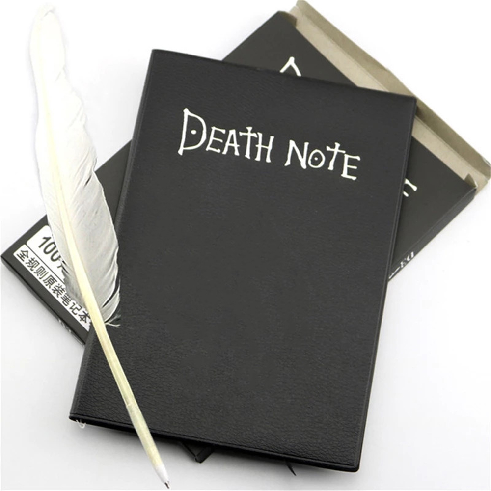 AMAZINGHOLIDAY Nhập vai Có thể sưu tầm Phim hoạt hình Da thú Phim hoạt hình Sổ tay Death Note Death Note Pad Tạp chí Bút lông vũ