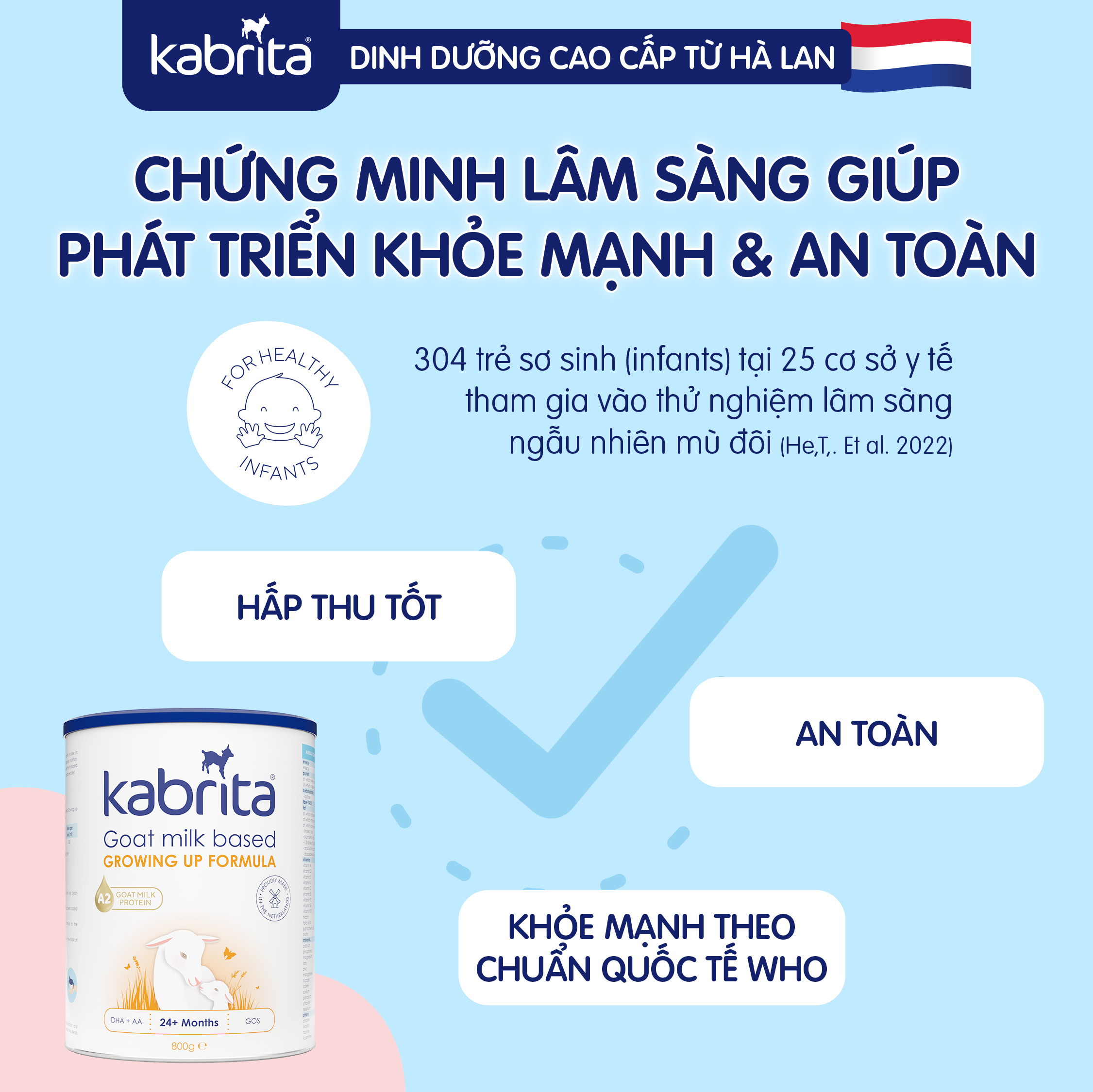 Combo 3 lon sữa dê Kabrita số 3 cho trẻ trên 24 tháng