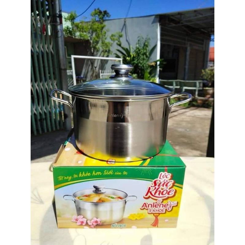 NỒI INOX 430-24CM QUÀ TỪ ANLENE