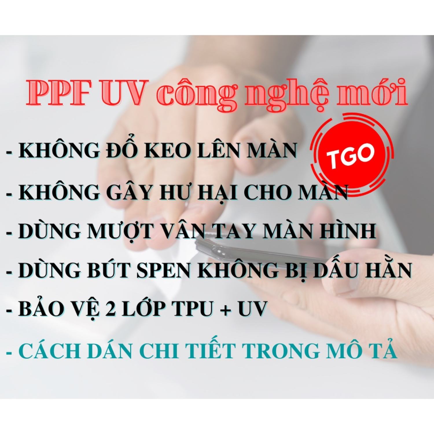 Miếng dán PPF UV Samsung Note 10 / Note 10 Plus / Note Lite màn hình cao cấp