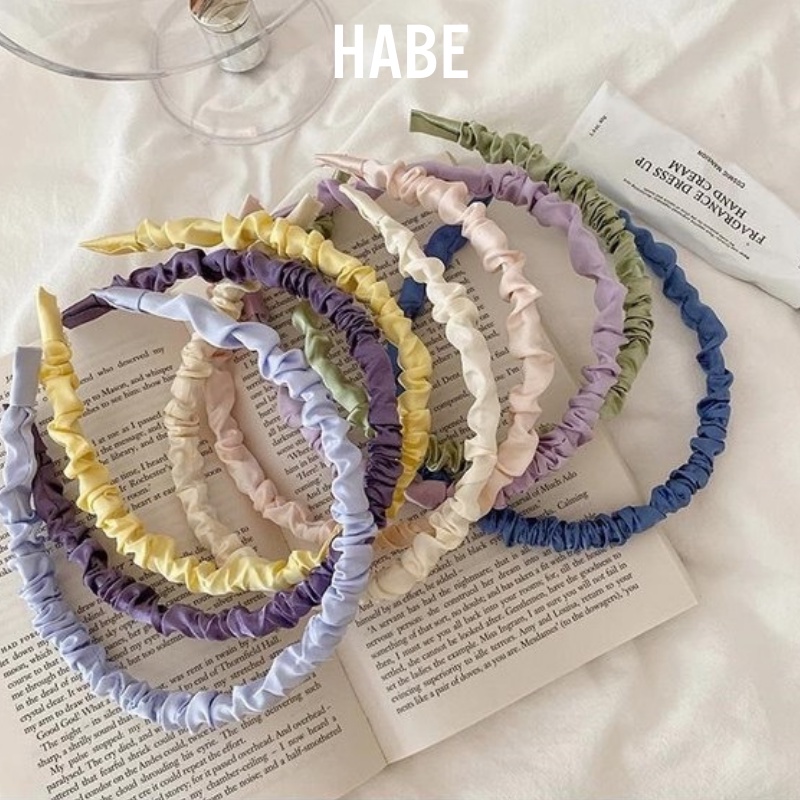 Bờm tóc vải lụa Hàn Quốc cài tóc nhẹ nhàng xinh xắn HABE