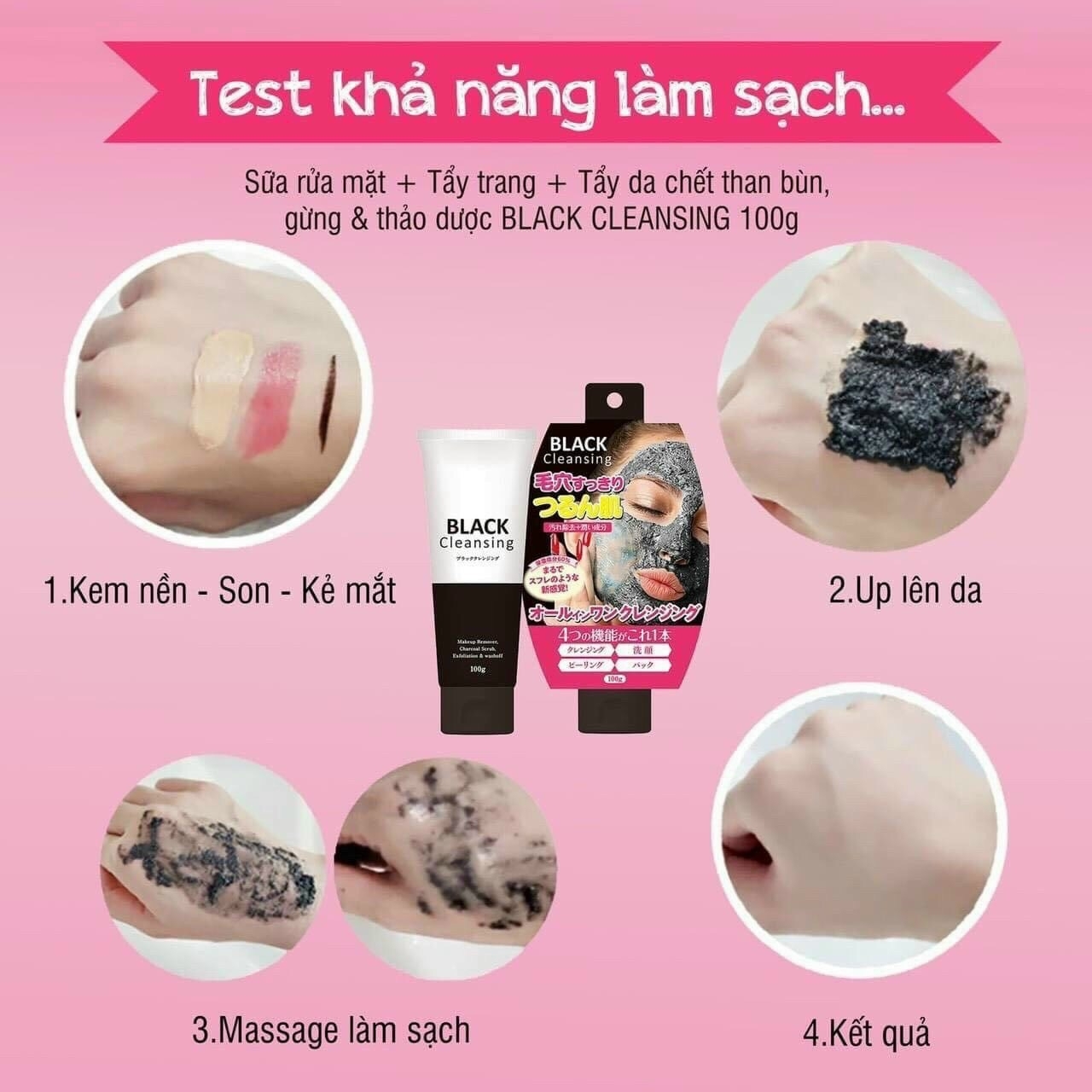 SỮA RỬA MẶT KIÊM TẨY TRANG, TẨY DA CHẾT INFINITY (TUÝP 100GR)