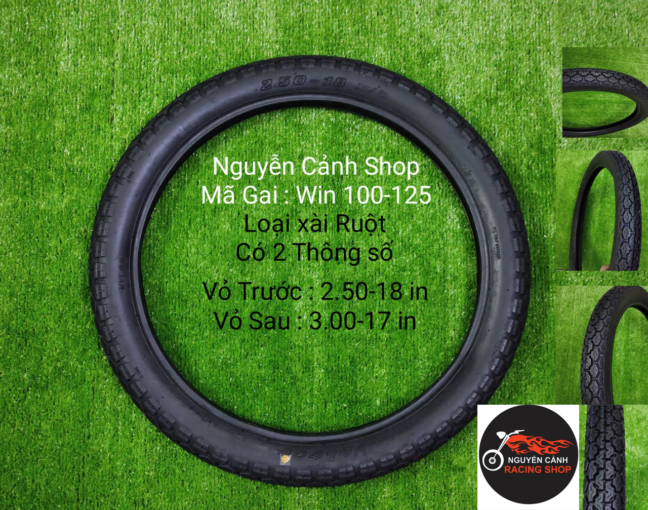 Vỏ xe Win 100-125