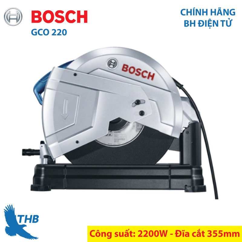 Máy cắt sắt Máy cắt bàn Bosch GCO 220 Công suất 2200W đá cắt 355 Dòng máy cắt sắt thay thế bản GCO 200