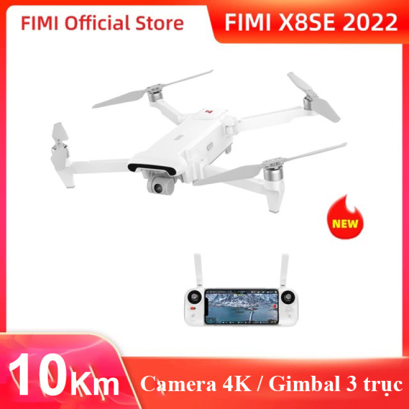 FIMI X8SE 2022 - Flycam Xiaomi Fimi  X8 SE 2022 tầm xa 10Km, Camera 4K chống rung 3 trục, Thời gian bay tối đa 35 phút - CHÍNH HÃNG
