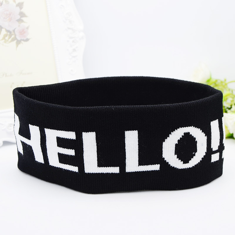 Băng đô headband Kpop, Cpop thời trang thể thao rộng 8cm dệt kim tập yoga, gym PST bản to trẻ trung TB2.2 Hello!