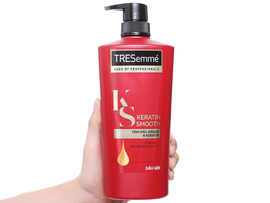 Dầu gội TRESemmé Keratin Smooth tinh dầu Argan 621ml