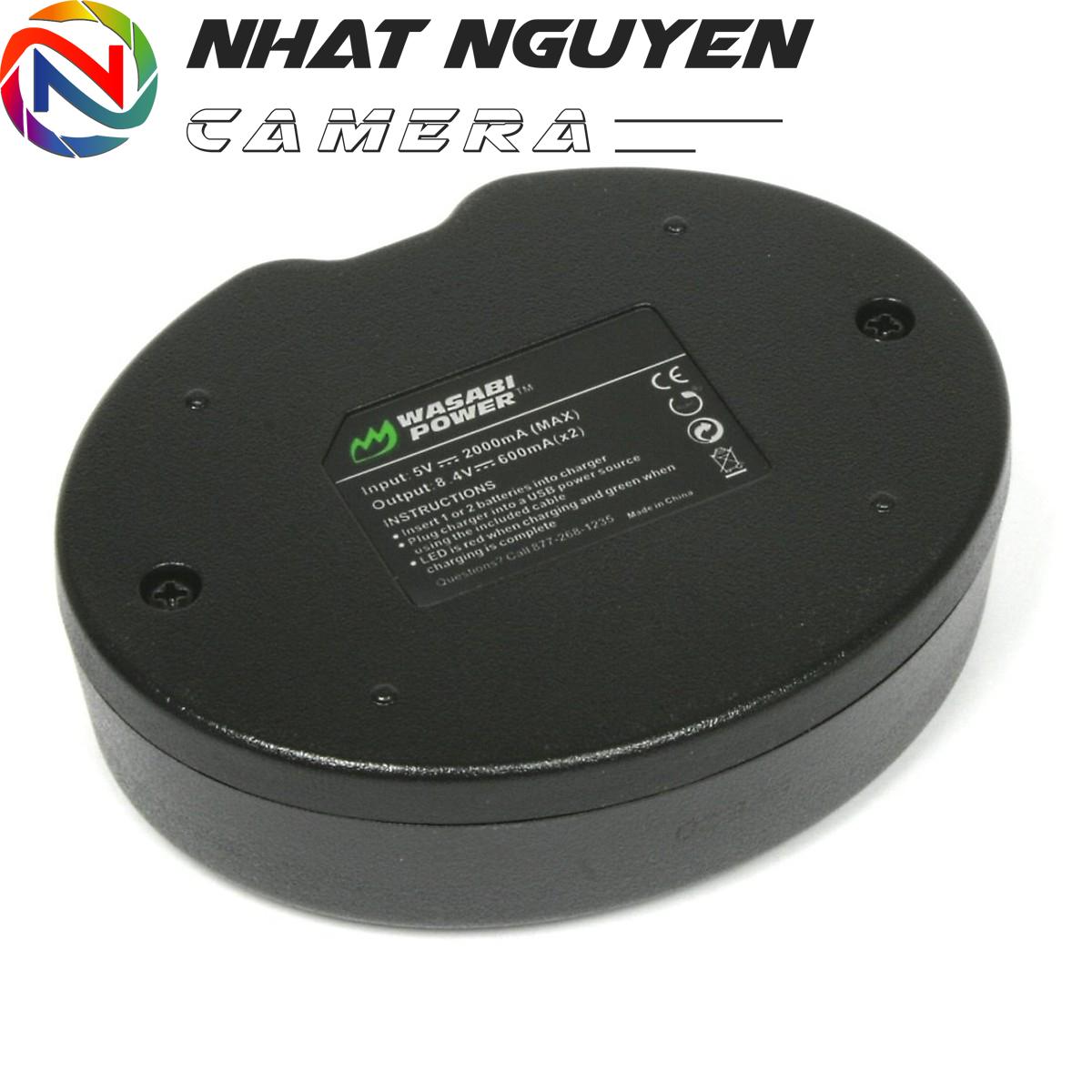 [HCM]Bộ 2 Pin và 1 Sạc Đôi Wasabi FW50 cho Sony