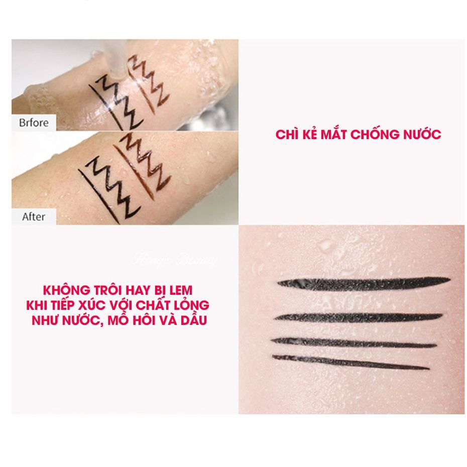 Bút viền mắt chống nước cli o sharp so simple waterproof pencil liner 0.14g