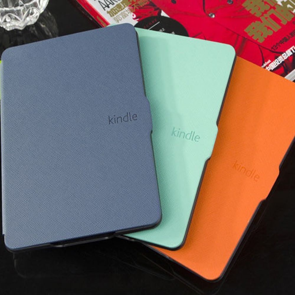 1 Cái Phù Hợp Với Amazon Kindle Paperwhite 1/2/3 Ốp Bảo Vệ Siêu Mỏng Ốp Bảo Vệ Da PU Từ Tính Thông Minh