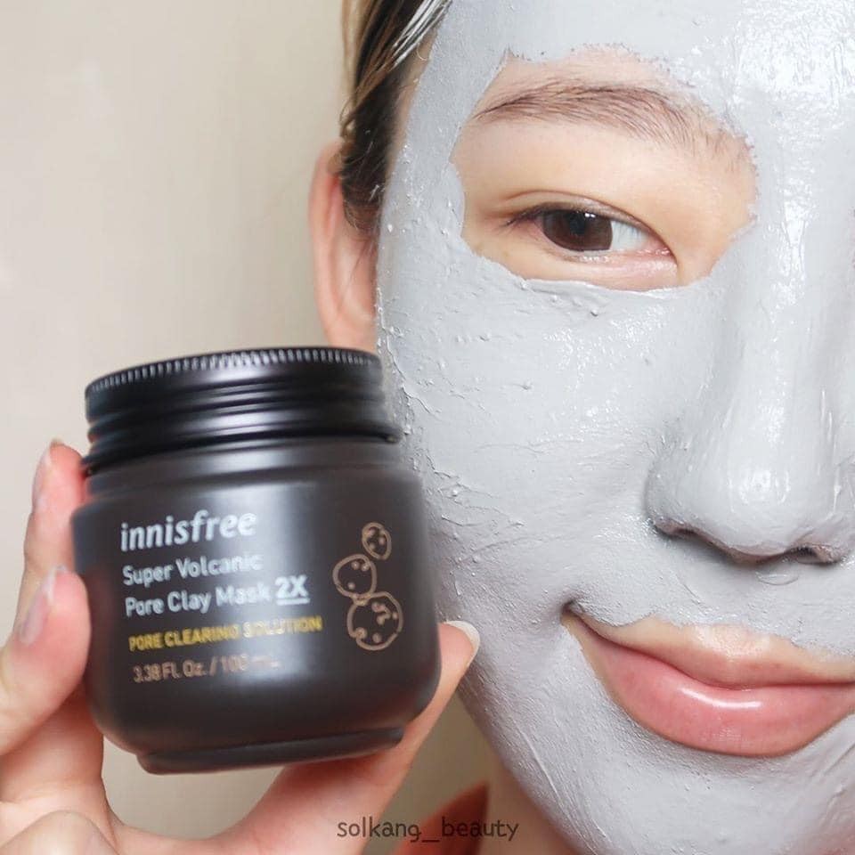 Mặt nạ đất sét Innisfree Super Volcanic Pore Clay Mask 2X 100ml