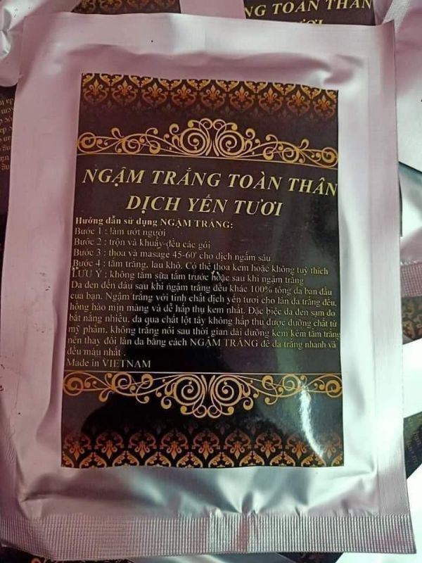 Ngậm trắng dịch yến tươi