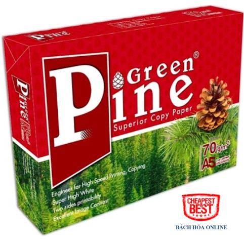 Giấy In - Phô tô A4 Green Pine